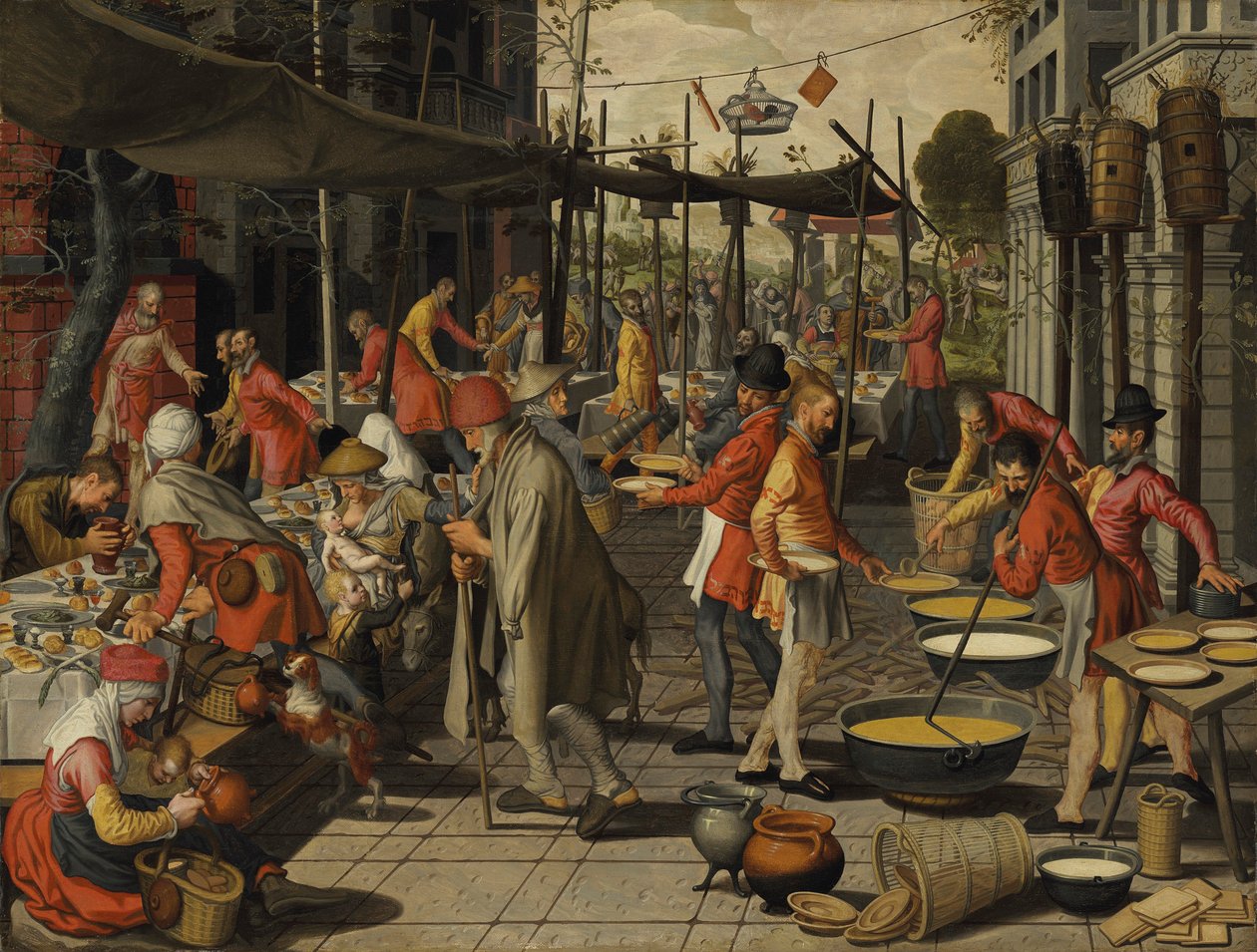 Példabeszéd a menyegzőről. alkotó: Pieter Aertsen