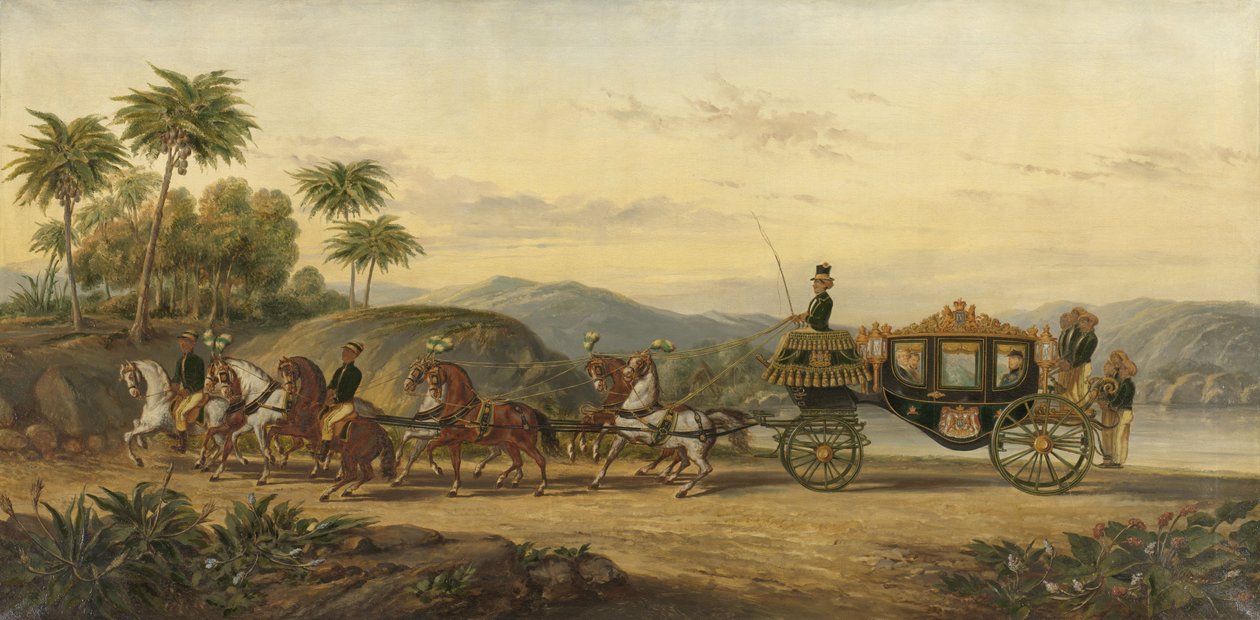 Mangkoe Nagoro IV edzője, 1870 körül (olaj, vászon) alkotó: Pieter Alardus Haaxman