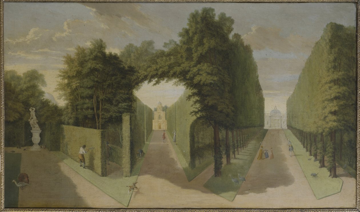 Kilátás a Bagnio és a Comed épület sikátoraira, Chiswick Villa (olaj, vászon) alkotó: Pieter Andreas Rysbrack