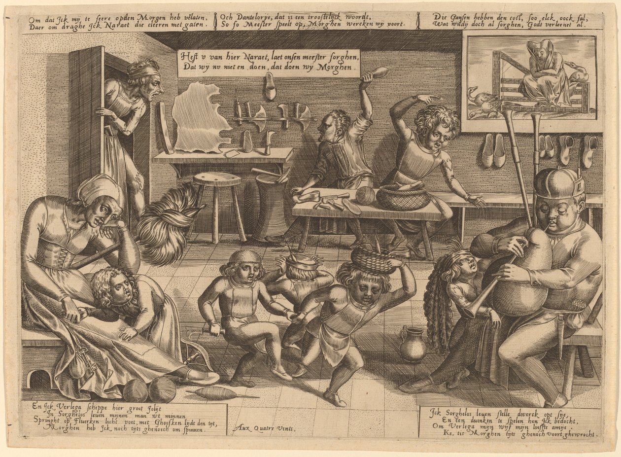 A szétesett háztartás. alkotó: Pieter Balten