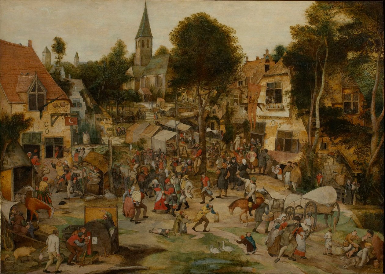 Kermis falusi vásár, 1565 előtt. alkotó: Pieter Balten