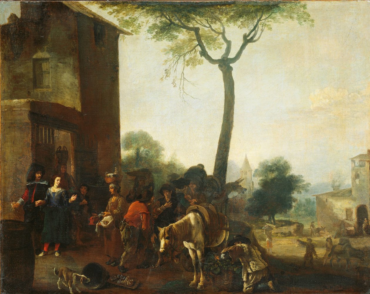 A szőlő betakarítása alkotó: Pieter Bodding van Laer (manner of)