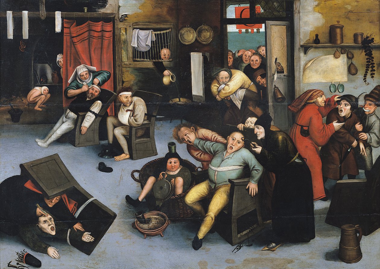 Az őrület kövének kivágása vagy fejművelet alkotó: Pieter Bruegel the Elder