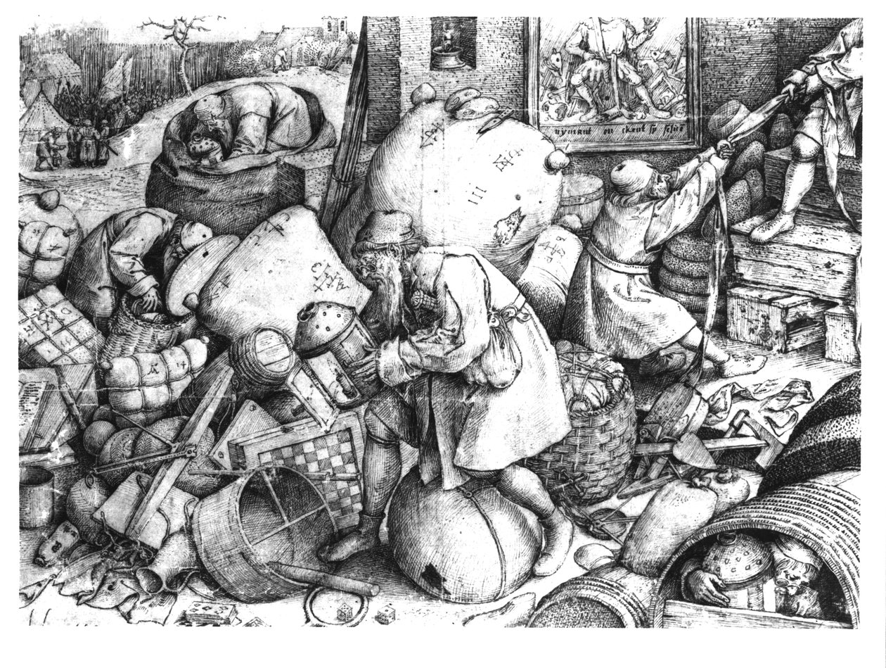 Everyman, vésette Hieronymus Cock (1510-70 körül) 1558 körül alkotó: Pieter Bruegel the Elder