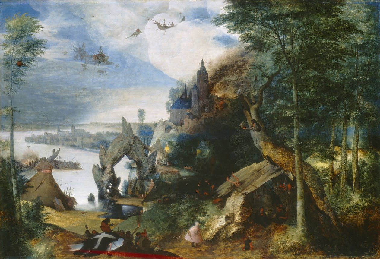 Szent Antal megkísértése, 1550-75 körül alkotó: Pieter Bruegel the Elder