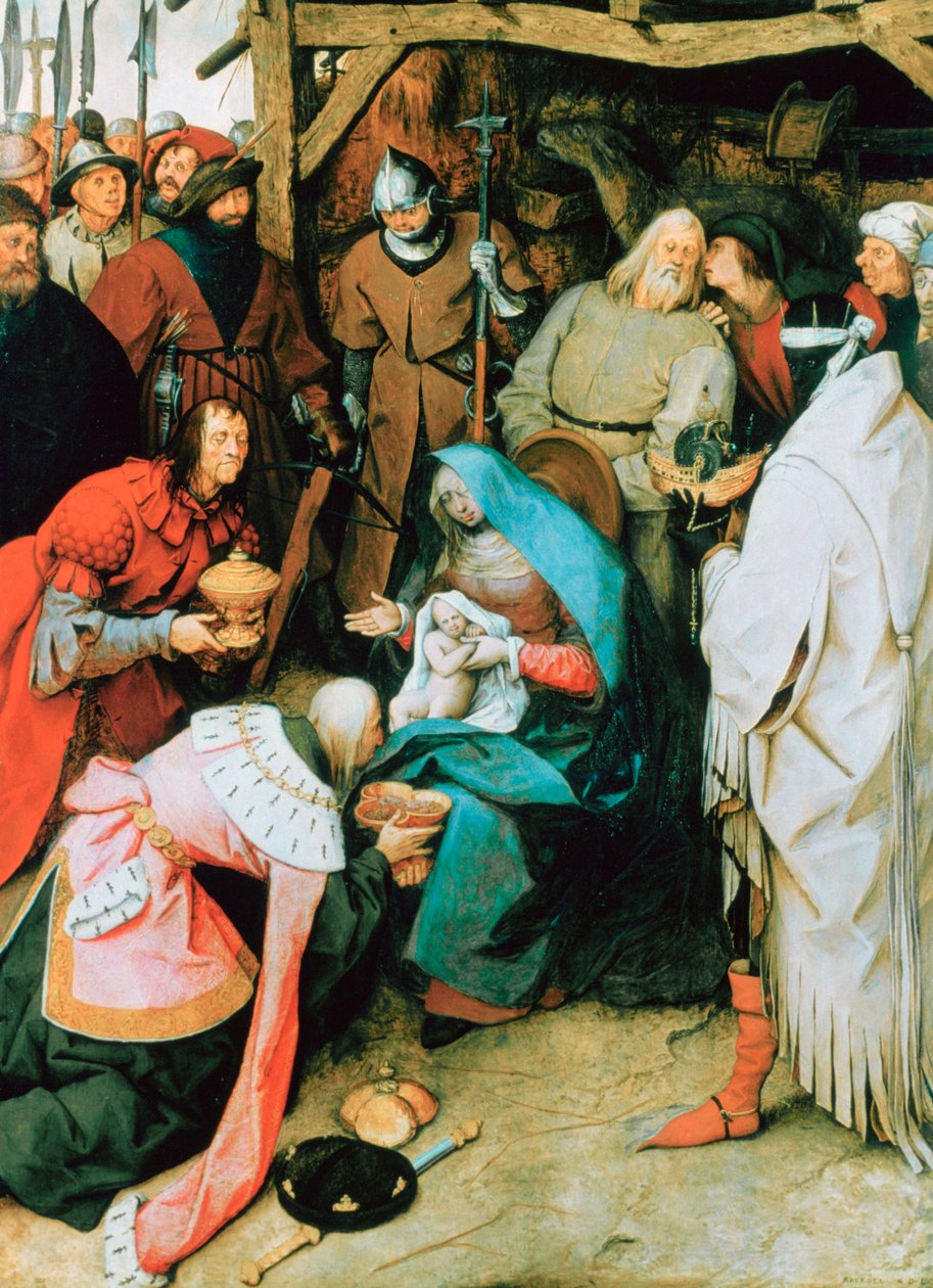 A királyok imádása, 1564 alkotó: Pieter Bruegel the Elder
