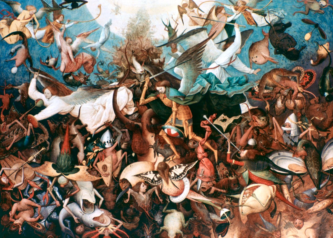 A lázadó angyalok bukása, 1562 alkotó: Pieter Bruegel the Elder