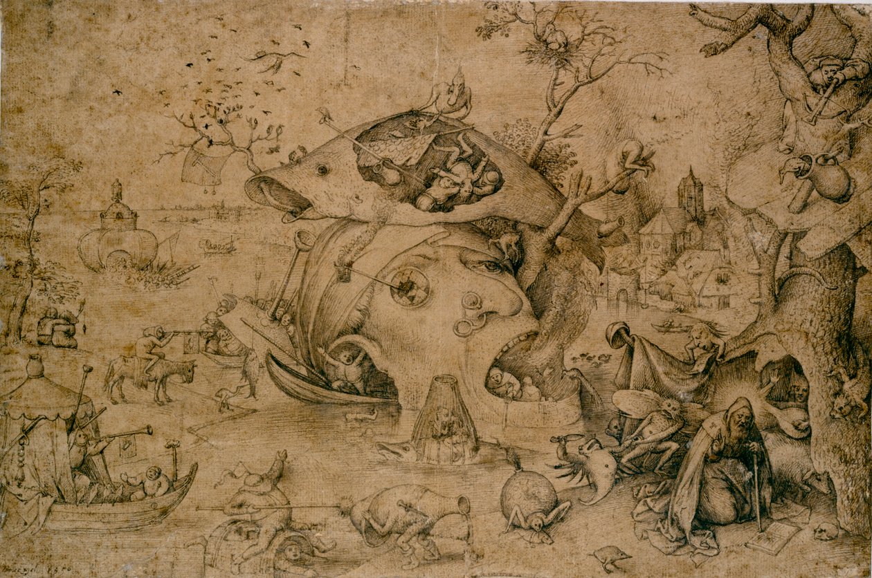 Szent Antal megkísértése, 16. század alkotó: Pieter Bruegel the Elder