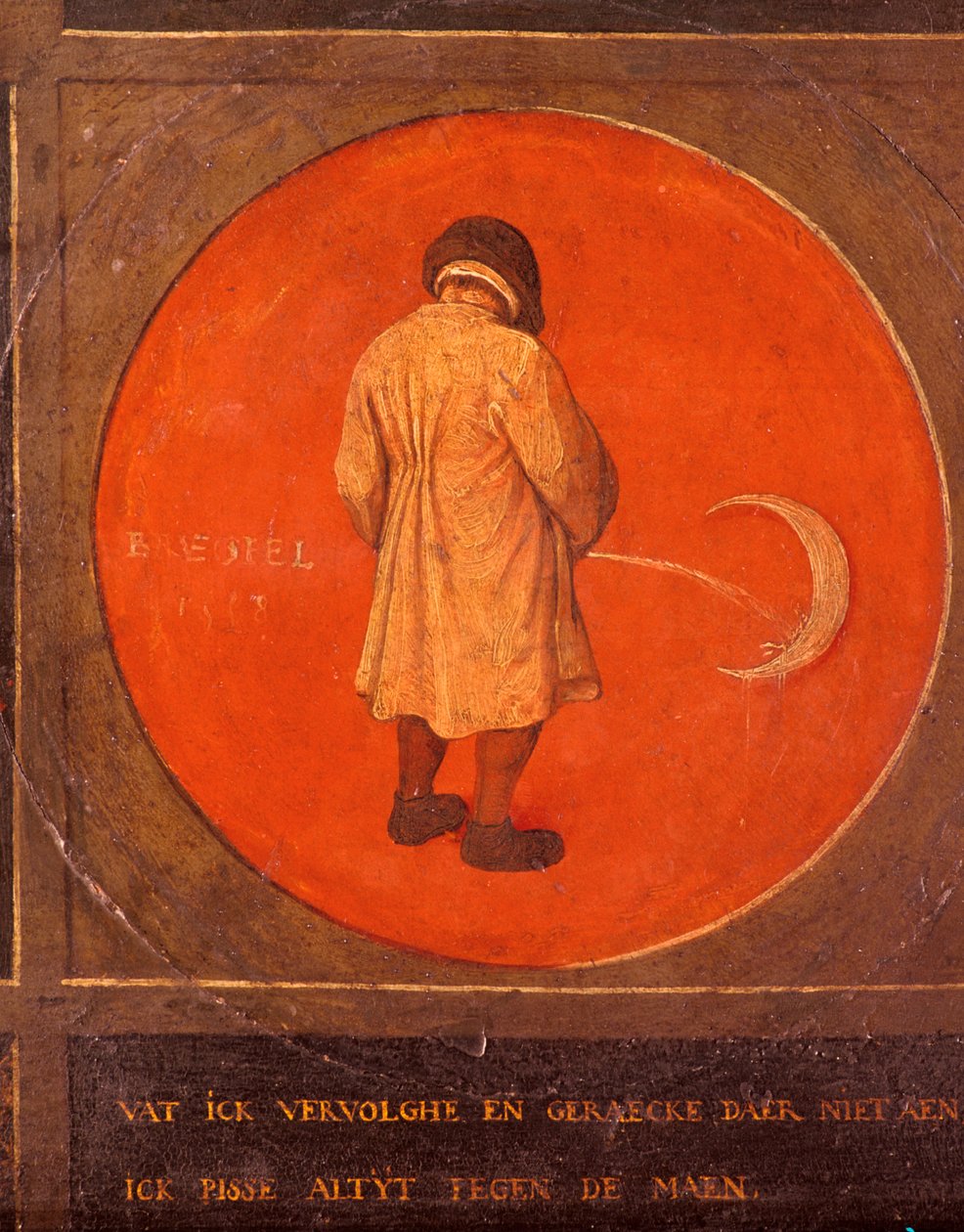 Bármit is teszek, nem bánom meg, folyton a Hold ellen piszkálok, c1558-1560 alkotó: Pieter Bruegel the Elder