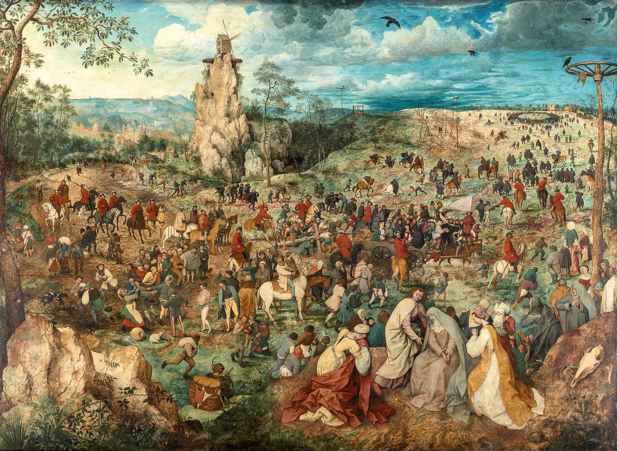 Német: Kreuztragung Christi A Golgotai körmenet alkotó: Pieter Brueghel the Elder