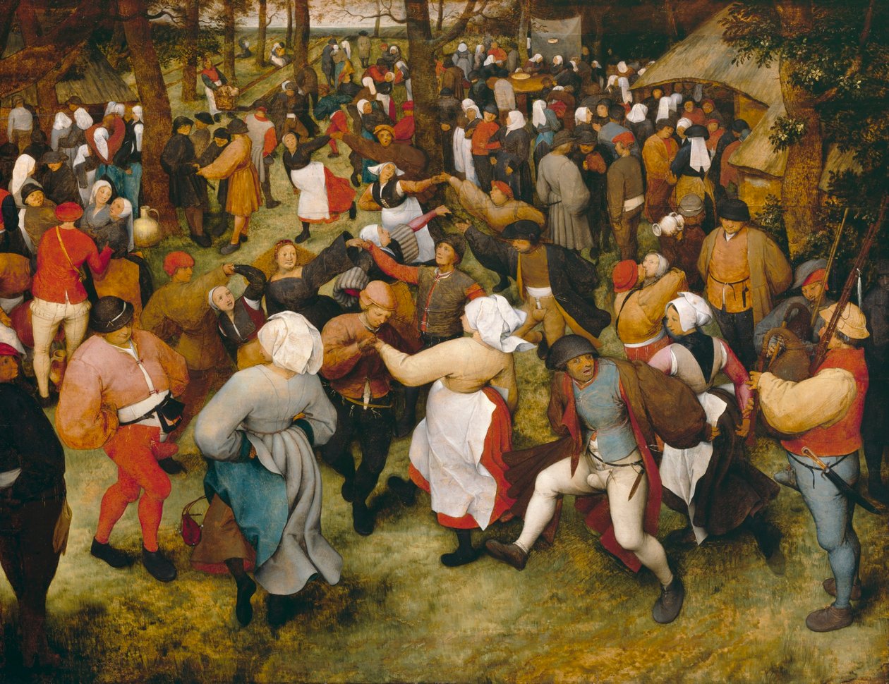 Az esküvői tánc alkotó: Pieter Brueghel the Elder
