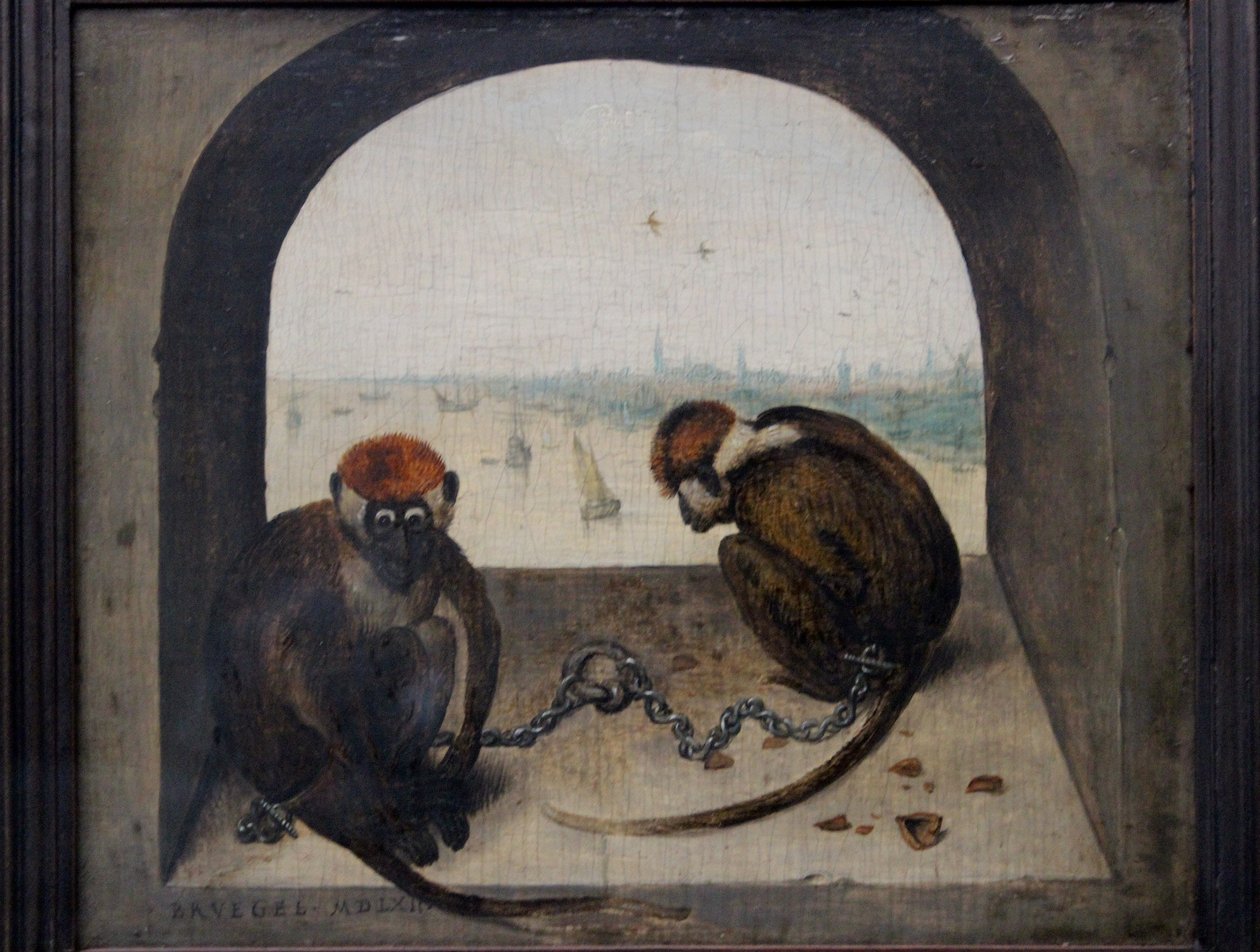 Két láncolt majom alkotó: Pieter Brueghel the Elder
