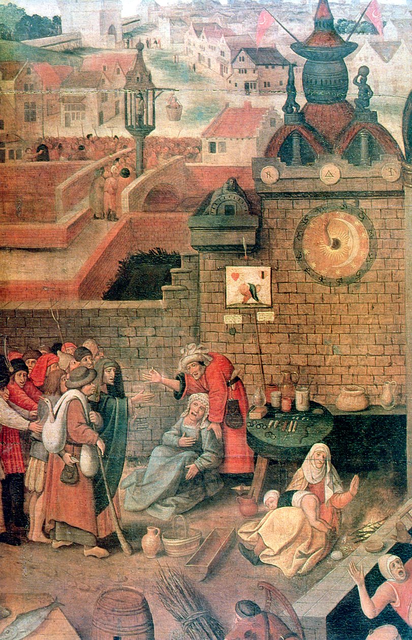 Krisztus kiűzi a kereskedőket a templomból részlet, c1584-1638 alkotó: Pieter Brueghel the Younger