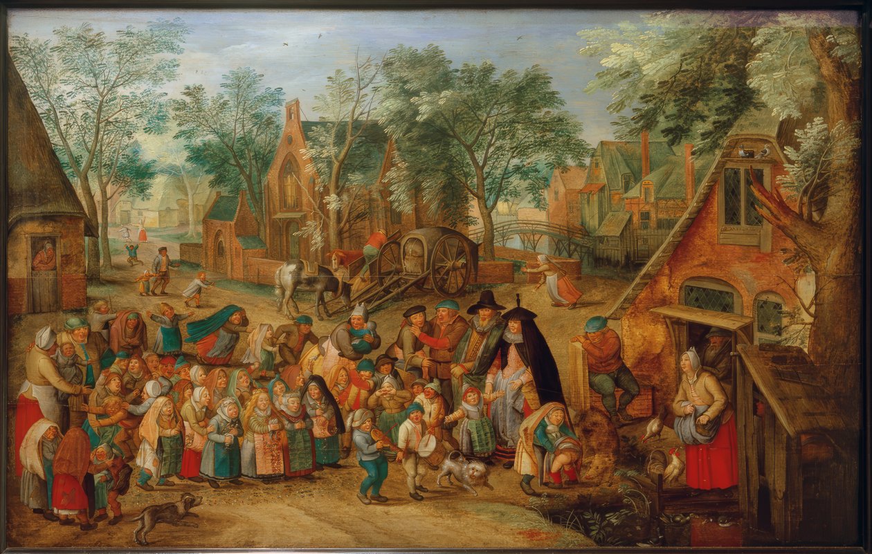 Pünkösd menyasszony játék alkotó: Pieter Brueghel the Younger