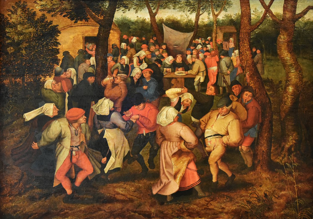 Holland: Paraszt esküvői tánc alkotó: Pieter Brueghel the Younger