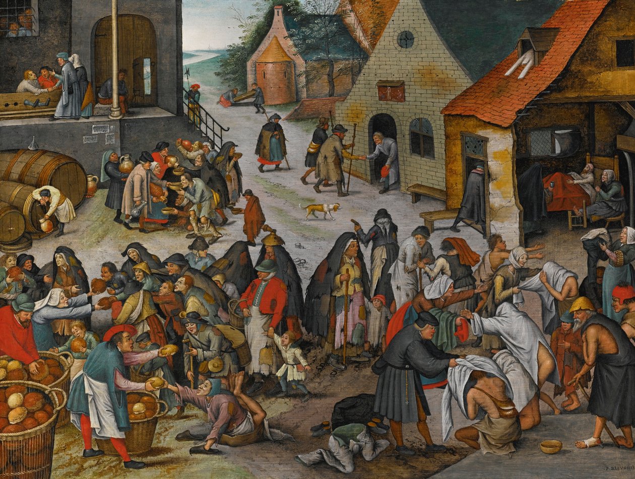 IFJABB PIETER BRUEGHEL AZ IRGALMASSÁG HÉT CSELEKEDETE alkotó: Pieter Brueghel the Younger