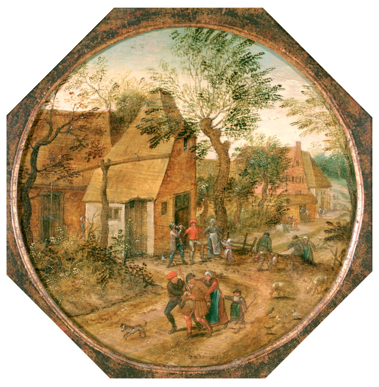 Átjárás a falun, c1584-1637 alkotó: Pieter Brueghel the Younger