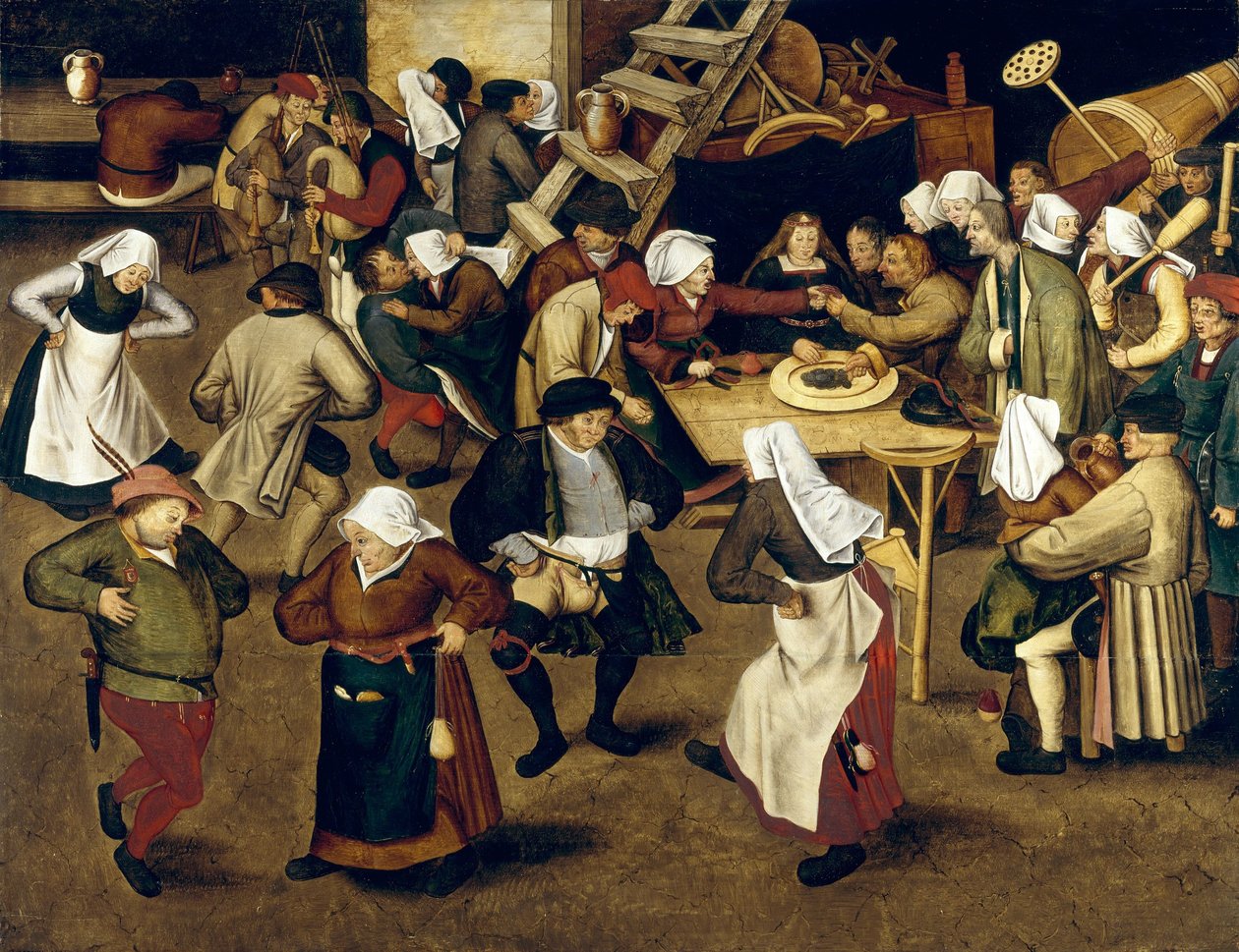 Paraszt esküvő alkotó: Pieter Brueghel the Younger