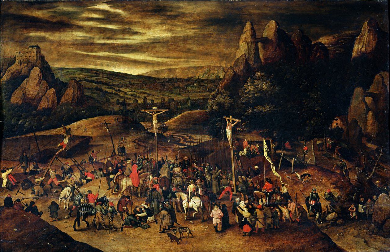 A keresztre feszítés alkotó: Pieter Brueghel the Younger