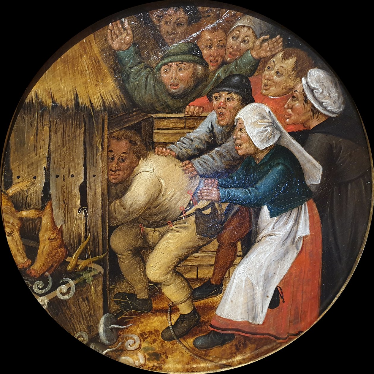 A részeges betolakodott a disznóólba alkotó: Pieter Brueghel the Younger