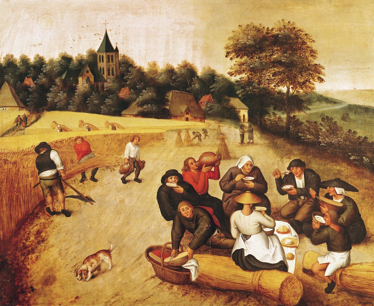 Az arató étkezése alkotó: Pieter Brueghel the Younger