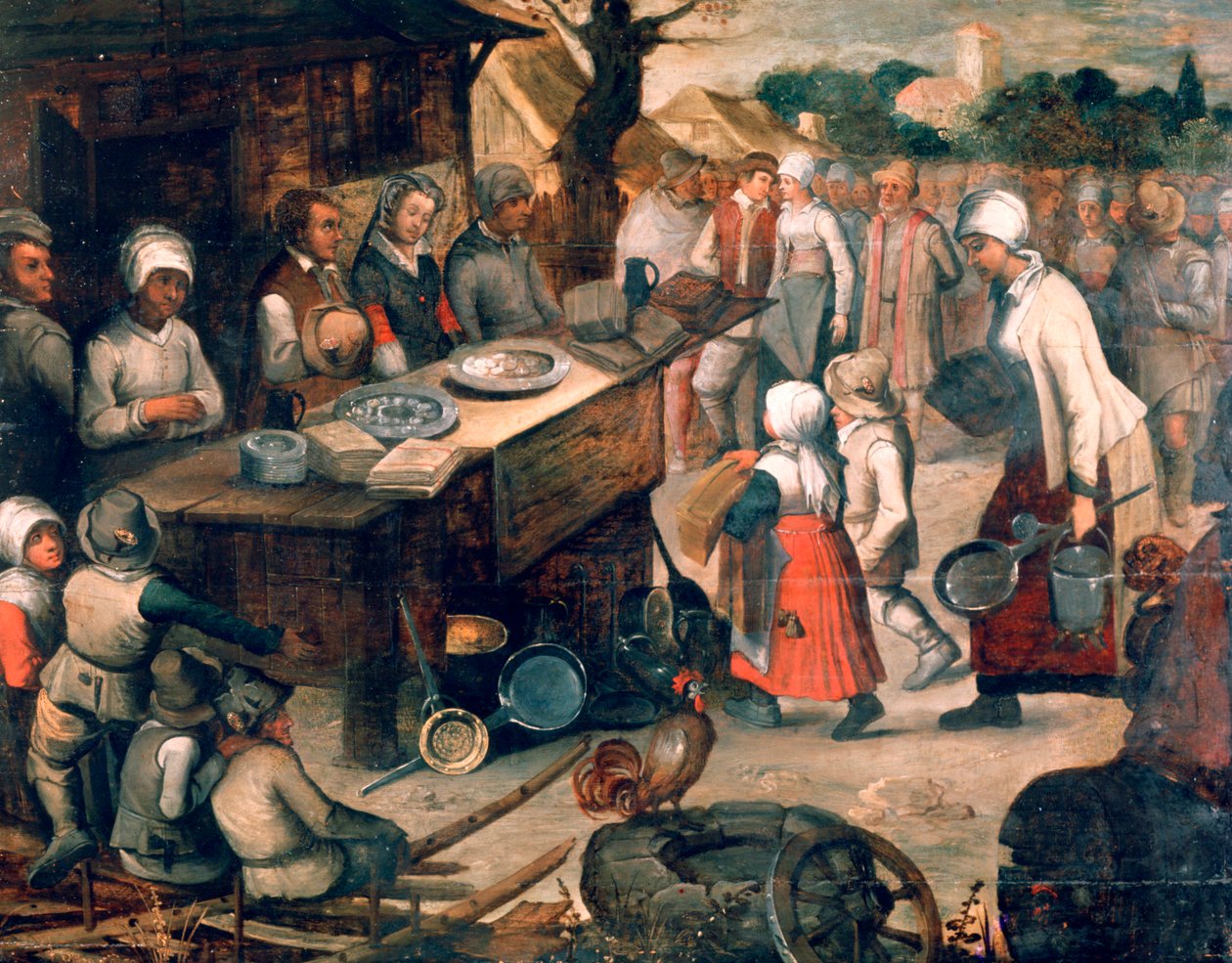 Az ajándékok átadása, c1584-1638 alkotó: Pieter Brueghel the Younger