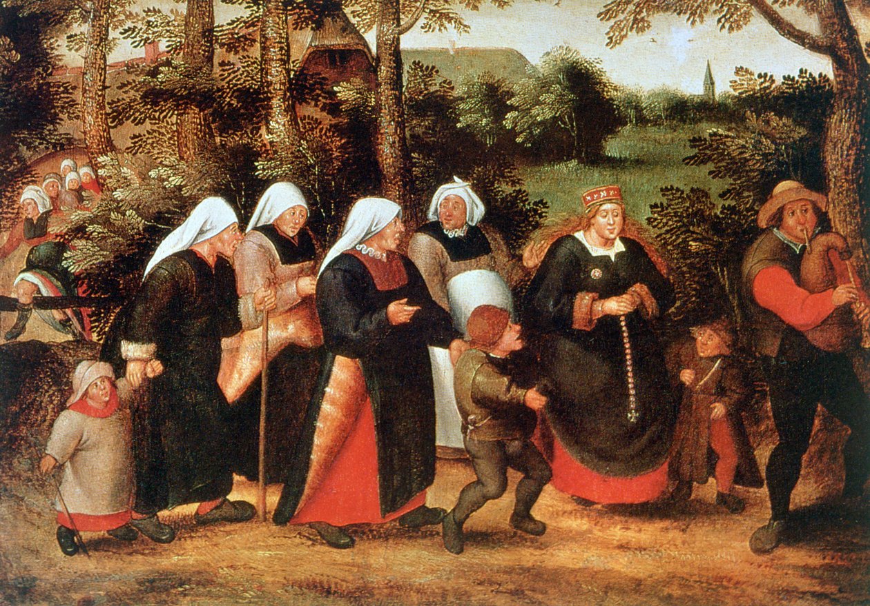 A menyasszony menete, c1584-1638 alkotó: Pieter Brueghel the Younger