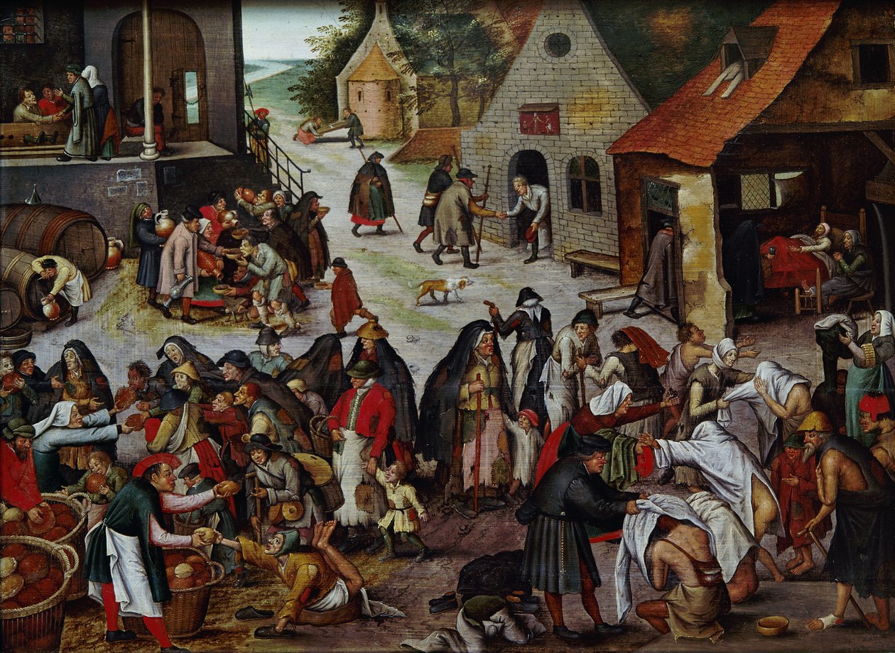 Az irgalmasság hét műve alkotó: Pieter Brueghel the Younger