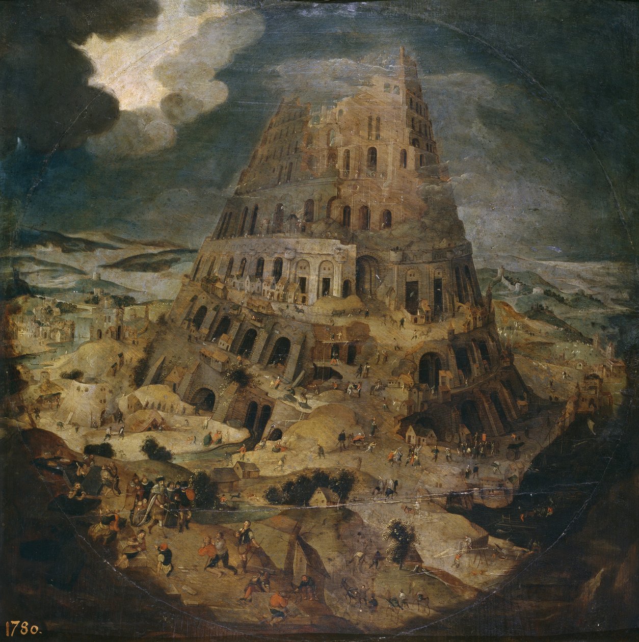 Bábel tornya, 1595 körül alkotó: Pieter Brueghel the Younger