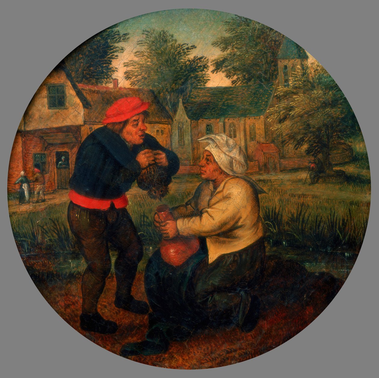 Azonosítatlan flamand közmondás, 16. század végén, 17. század elején alkotó: Pieter Brueghel the Younger