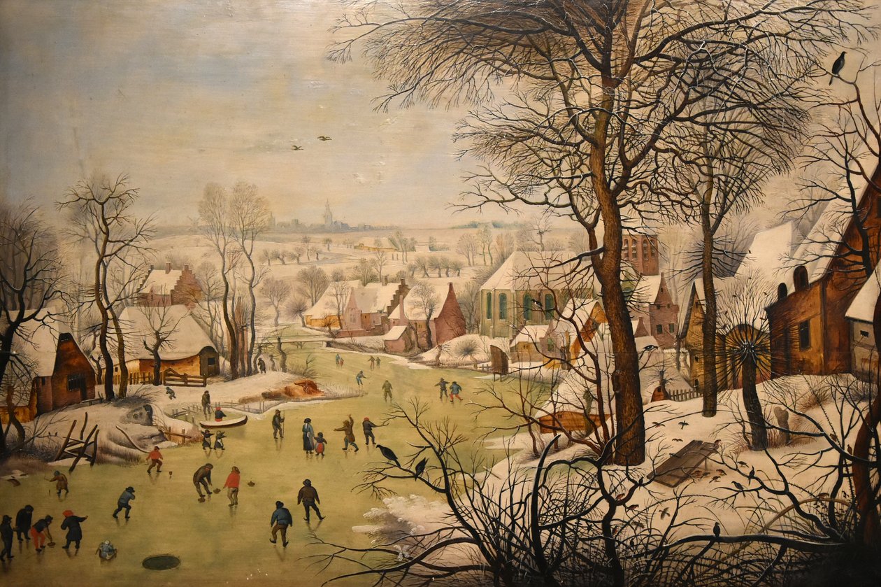 Téli táj madárcsapdával alkotó: Pieter Brueghel the Younger