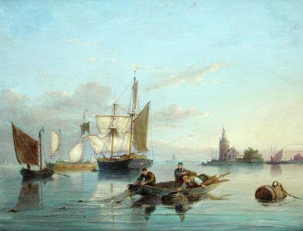 Texel szigetén, Hollandiában alkotó: Pieter Christiaan Cornelis Dommelshuizen