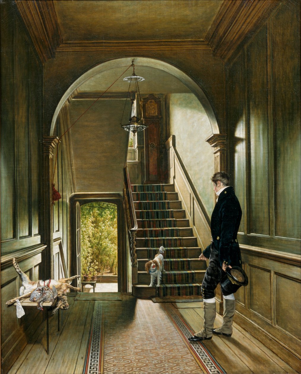 A festő londoni rezidenciájának lépcsőháza, 1828 alkotó: Pieter Christoffel Wonder