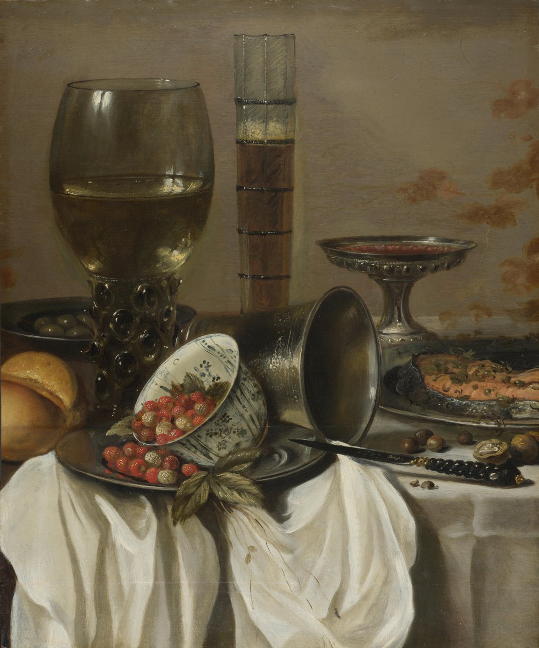 Csendélet ivóedényekkel, 1649 alkotó: Pieter Claesz
