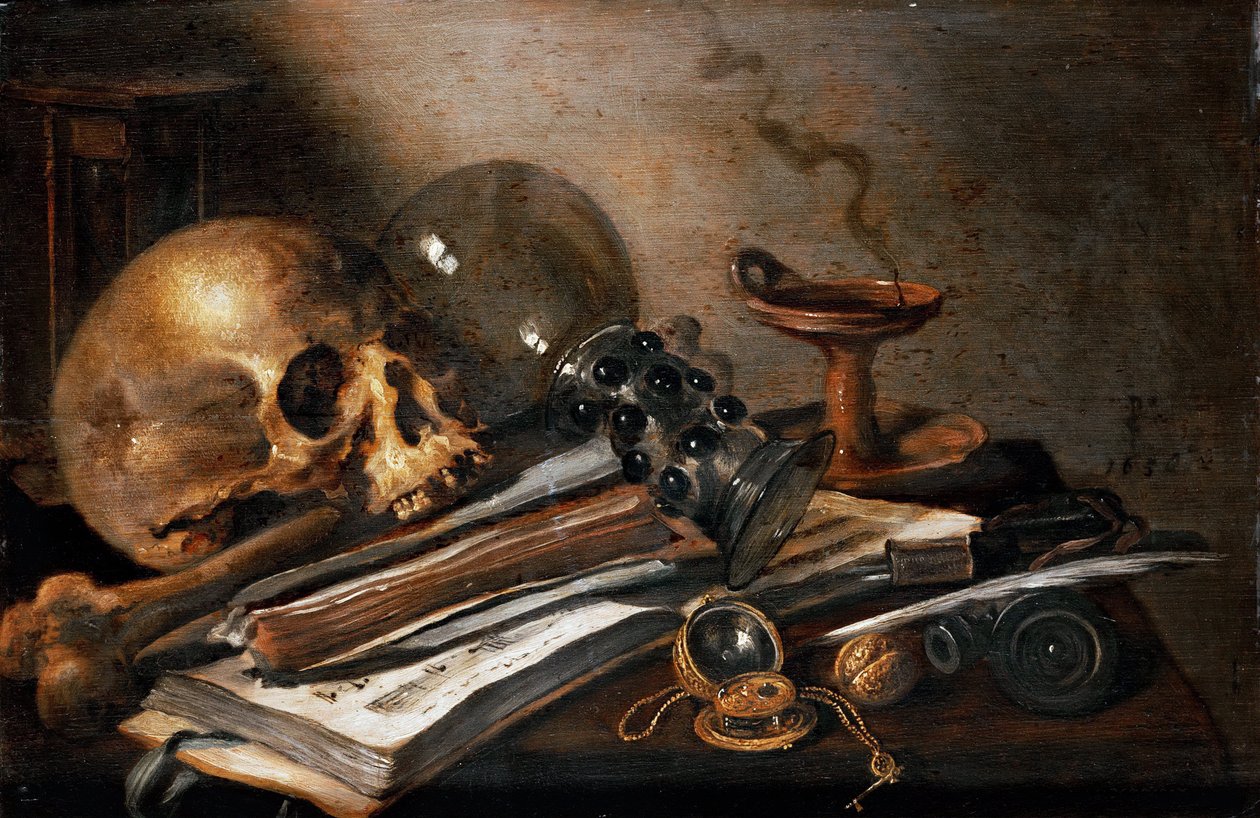Csendélet, Vanity alkotó: Pieter Claesz