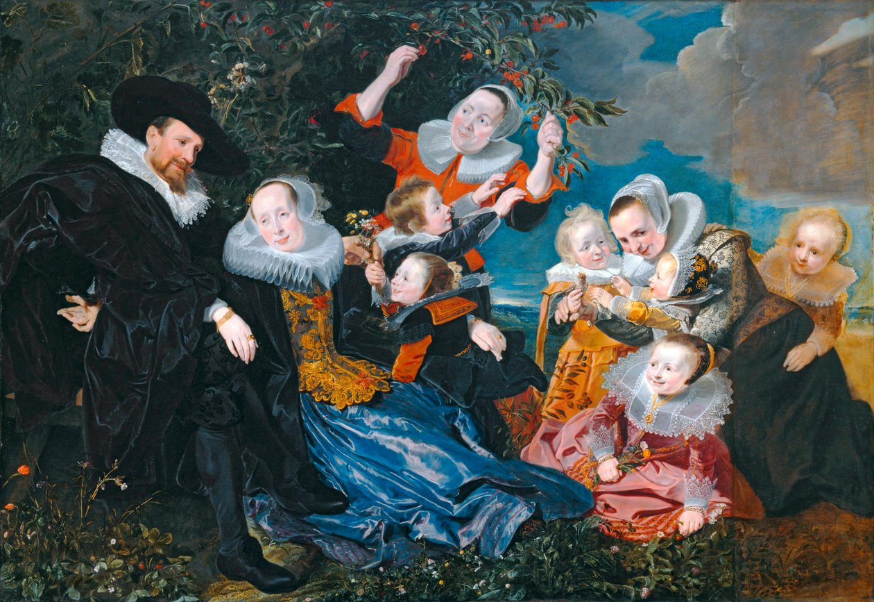 Paulus van Beresteyn és felesége Catarina Both van der Eem hat gyermekükkel és két szolgájukkal ... alkotó: Pieter Claesz Soutman