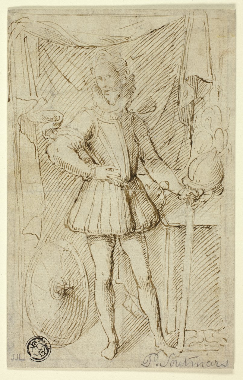 Egy páncélos nemes portréja alkotó: Pieter Claesz. Soutman