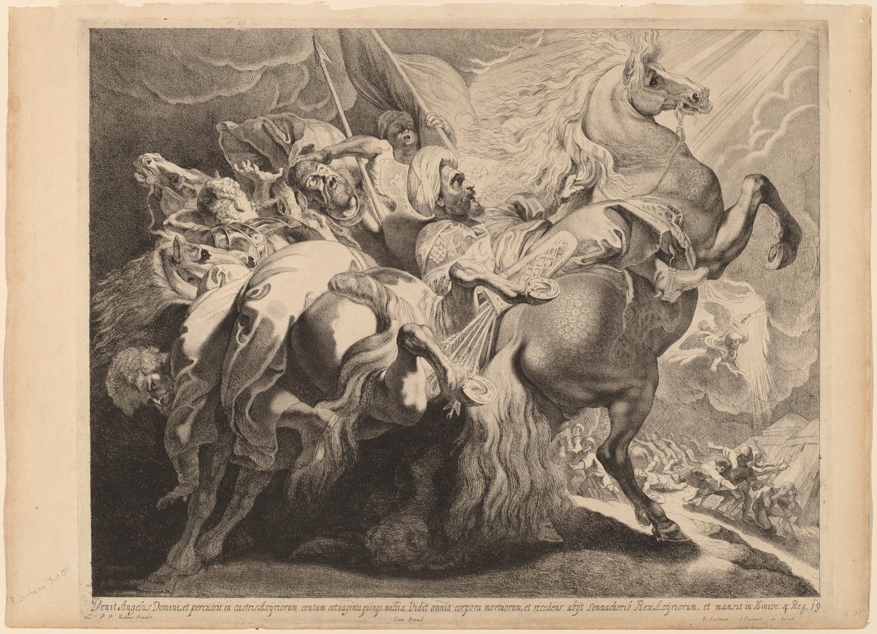 Szanherib veresége alkotó: Pieter Claesz Soutman after Sir Peter Paul Rubens