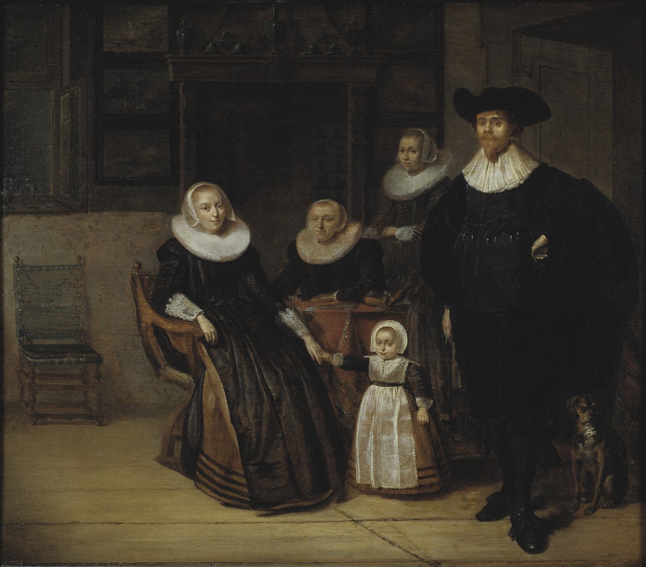 Családi portré, 1661 alkotó: Pieter Codde