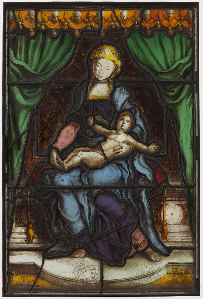 Ablak Madonna gyermekével alkotó: Pieter Coecke van Aelst (I) (circle of)