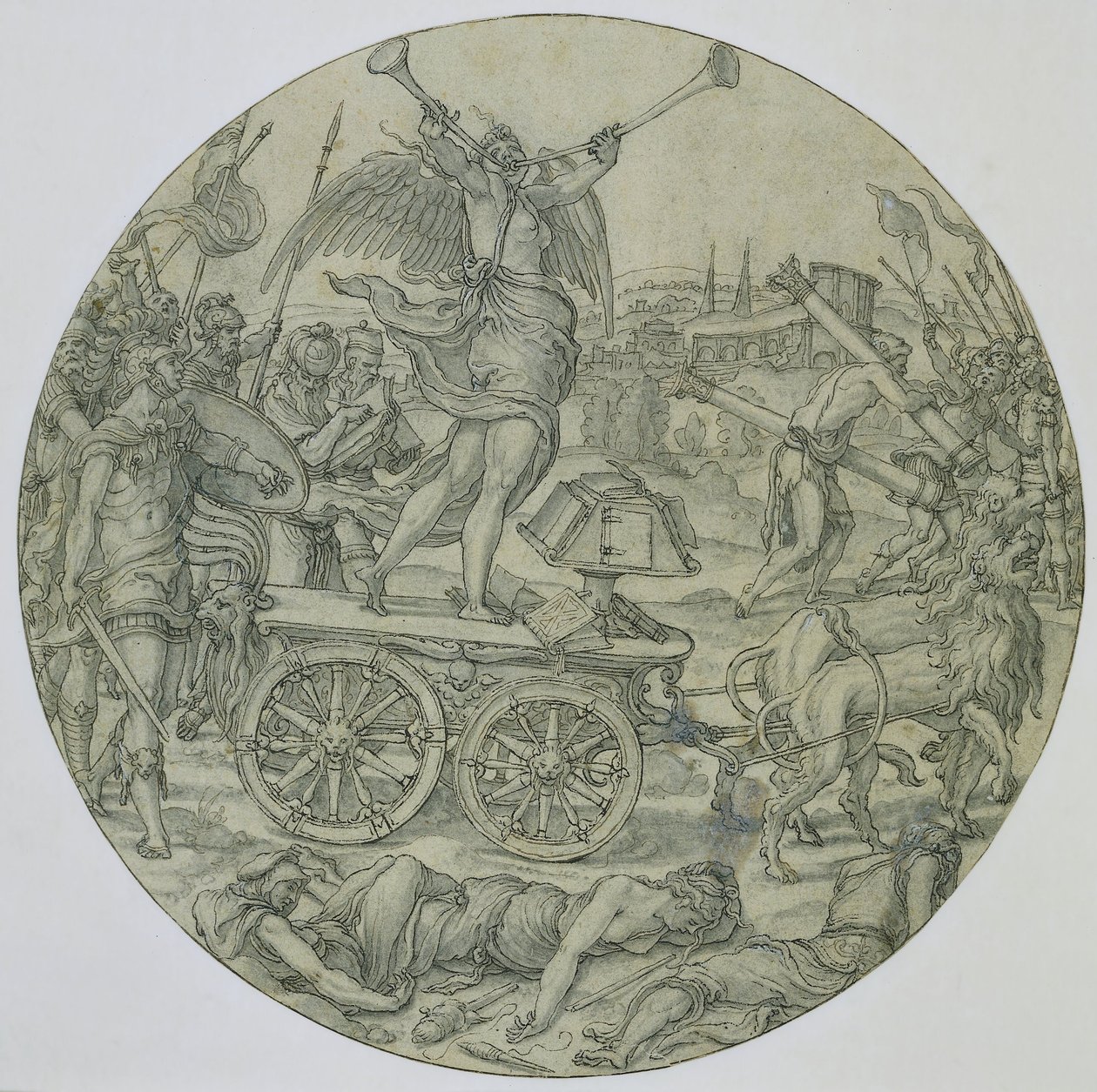A hírnév diadala alkotó: Pieter Coecke van Aelst (I) (workshop of)