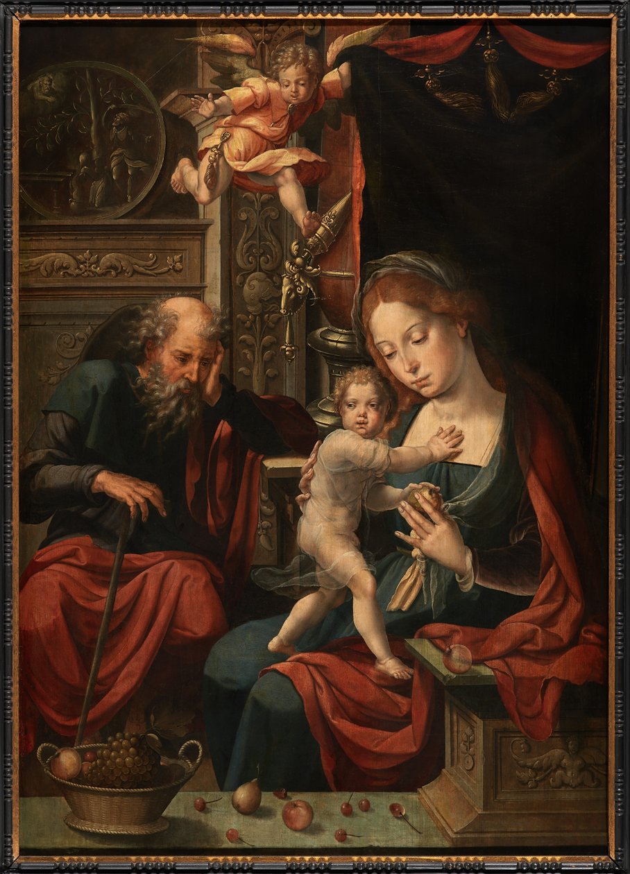 Szent Család (olaj a panelen) alkotó: Pieter Coecke van Aelst