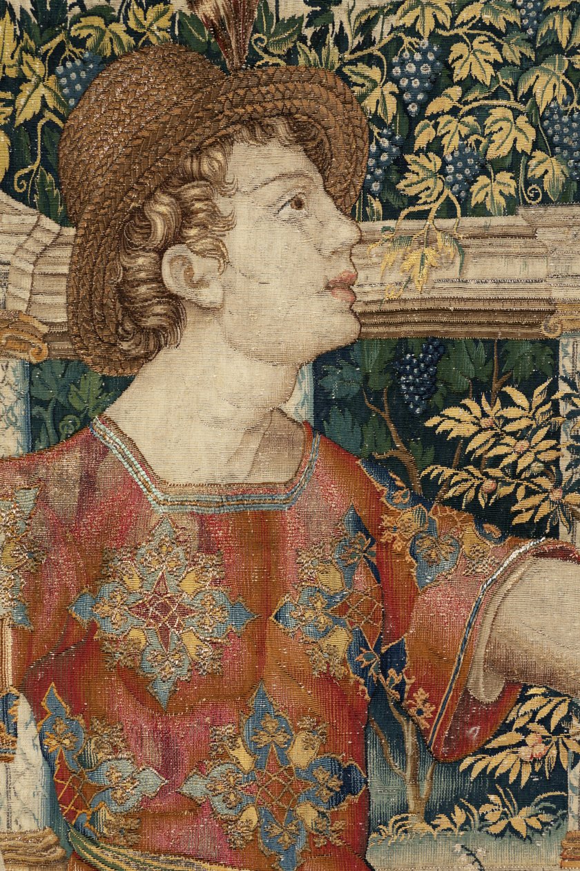 Vertumnus és Pomona: Metszőmetszővé alakult Vertumnus, 1550 körül (arany, gyapjú és selyem) alkotó: Pieter Coecke van Aelst
