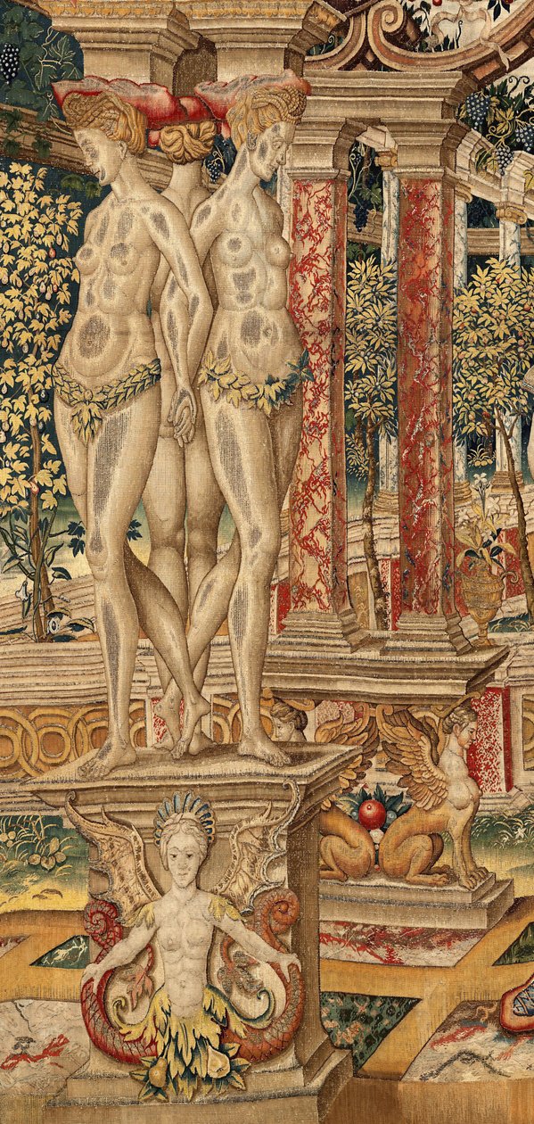 Vertumnus és Pomona: A Vertumnus metszővé alakult át. kb. 1550 (szőttes) alkotó: Pieter Coecke van Aelst