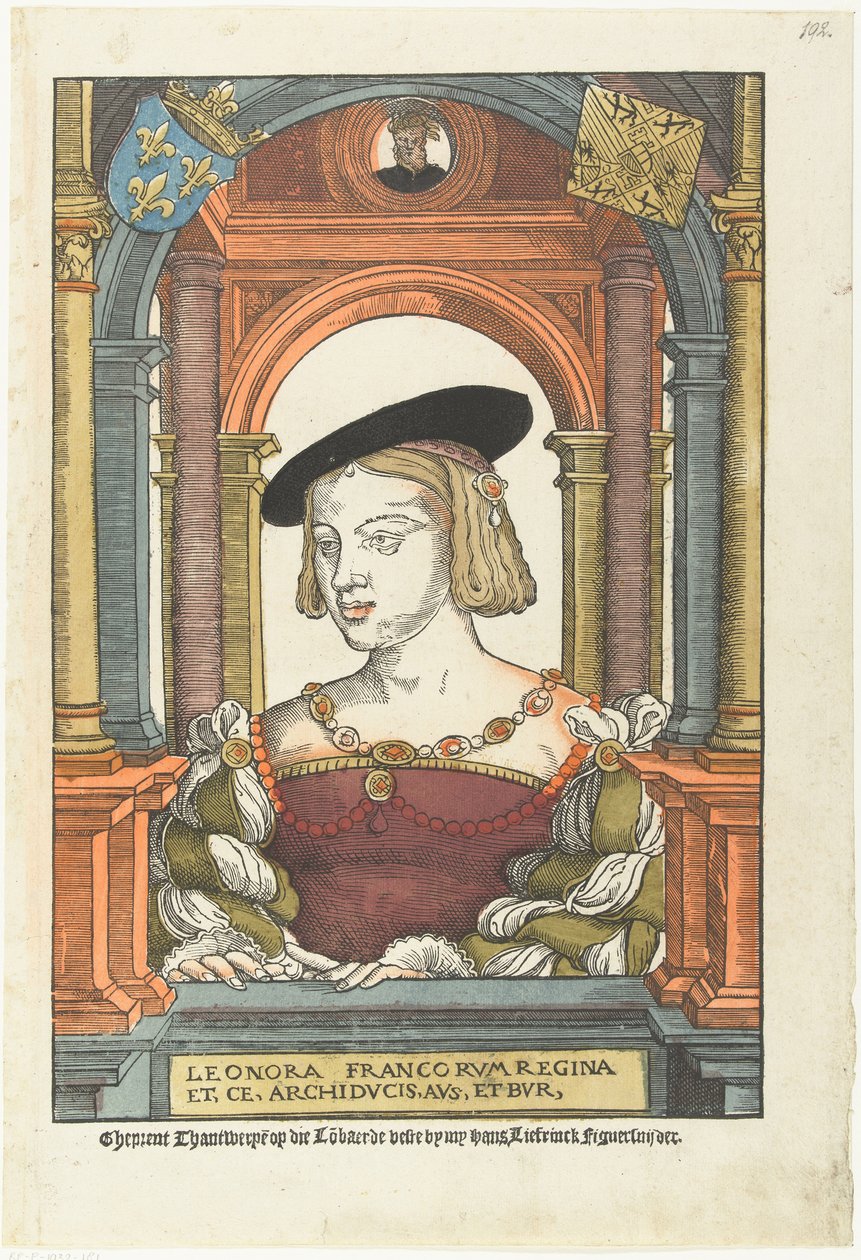 Ausztriai Eleanor portréja 1498-1558, 1539 alkotó: Pieter Coecke van Aelst