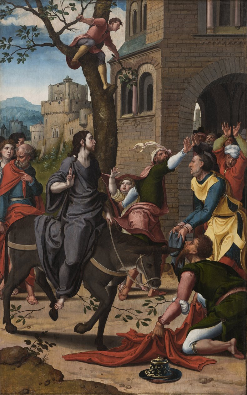 Krisztus belépése Jeruzsálembe, kb. 1533-1534 alkotó: Pieter Coecke van Aelst