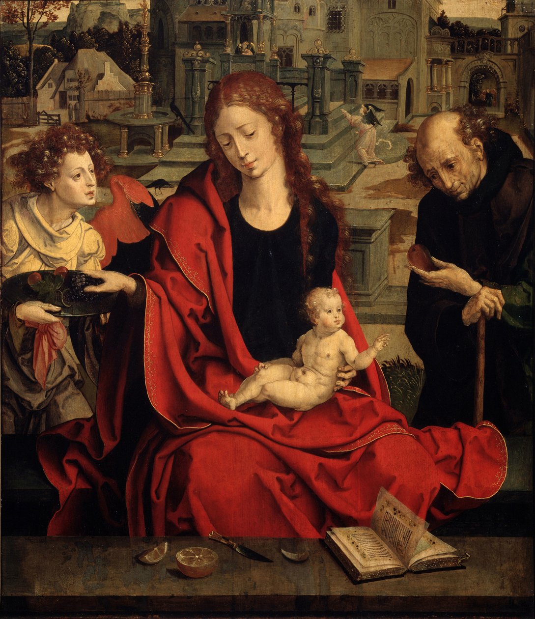 A Szent Család angyallal alkotó: Pieter Coecke van Aelst