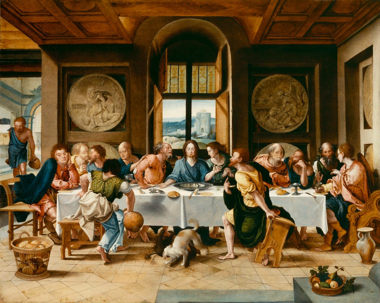 Az utolsó vacsora, 1530 körül. alkotó: Pieter Coecke van Aelst the Elder