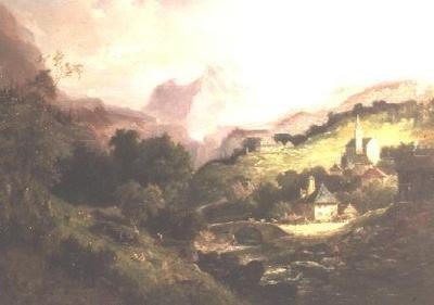 Mont Cernis és St. Michelle falu alkotó: Pieter Cornelis Dommerson