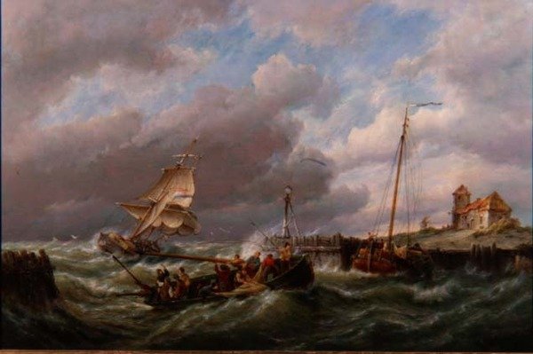 Texel szigetén, Hollandiában alkotó: Pieter Cornelis Dommerson
